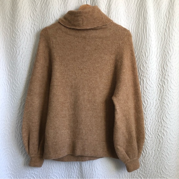 Aritzia Babaton Tan Constant Camel Adichie Sweater Oversized Turtleneck - Picture 7 of 14